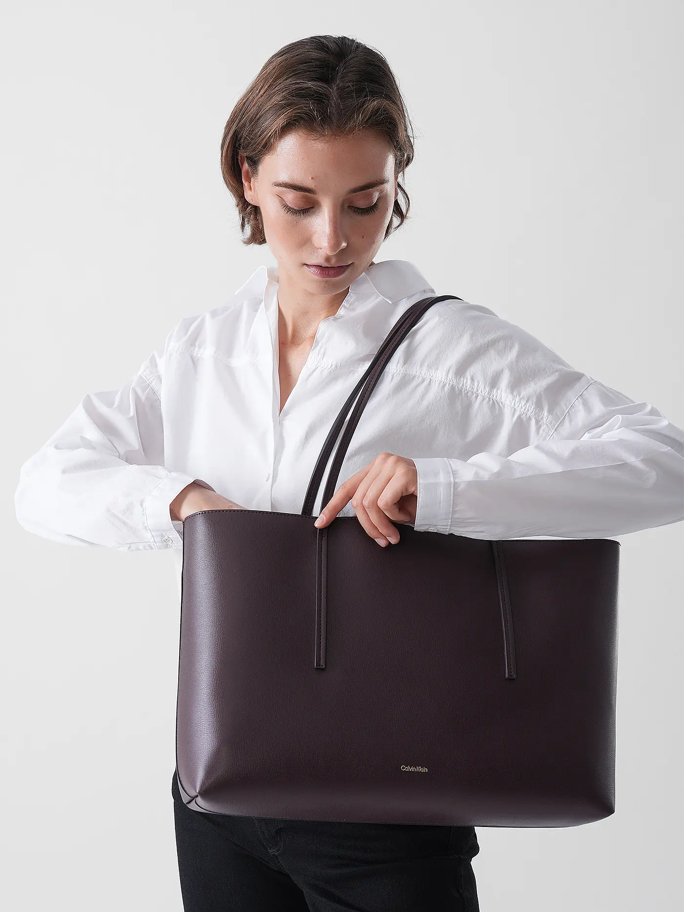 CALVIN KLEIN | Tasche - Tote Bag FOIL | dunkelrot